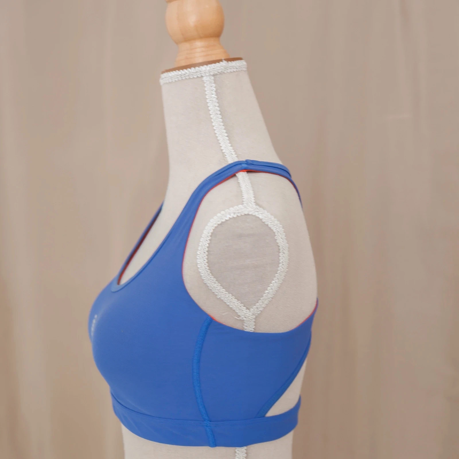 🧡 SKINS Series-3 Active violet and orange sports bra - Size M – photo 2